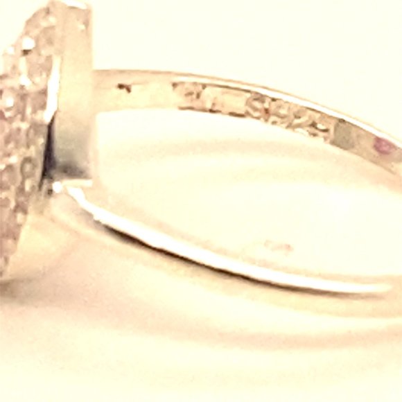 Pink Sapphire 1.90ct Platinum Finish Solid 925 Sterling Silver Ring - Picture 7 of 8